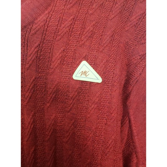 NWT, Men's Monte Carlo Collection sweater, Red, Magna wool, size 42 L - Picture 2 of 10